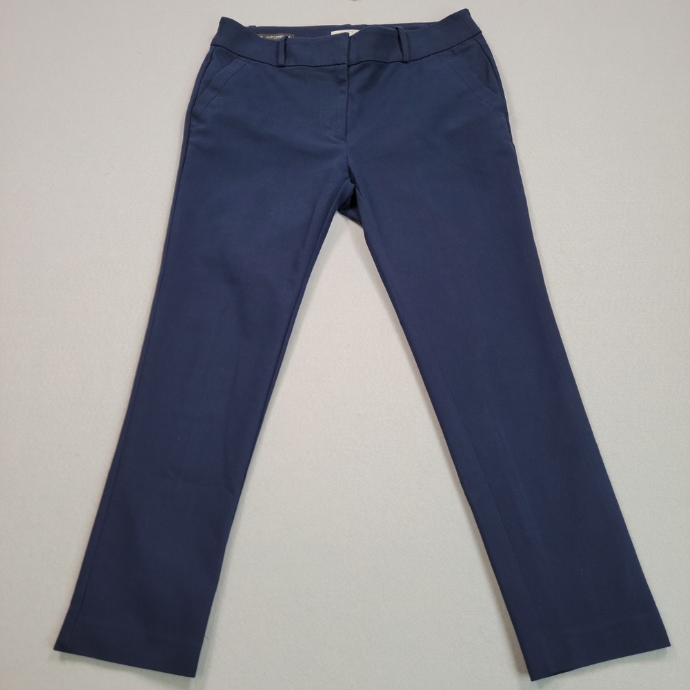 Loft Outlet Modern Skinny Ankle Pants Navy Blue Petite 8P Stretch Cotton